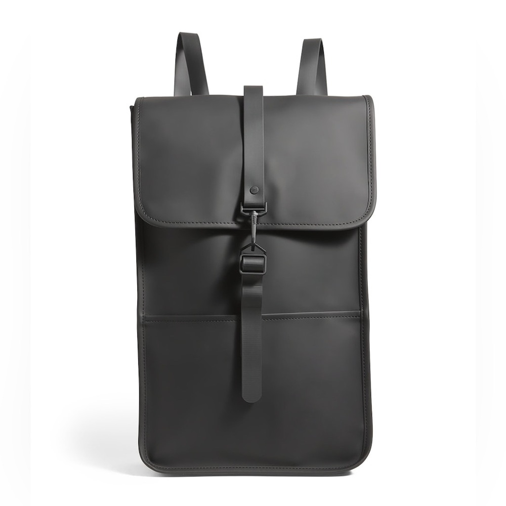 Rains Black Water Proof Tech Backpack